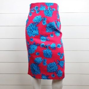 Pinup Couture M High Waisted Skirt Floral Retro